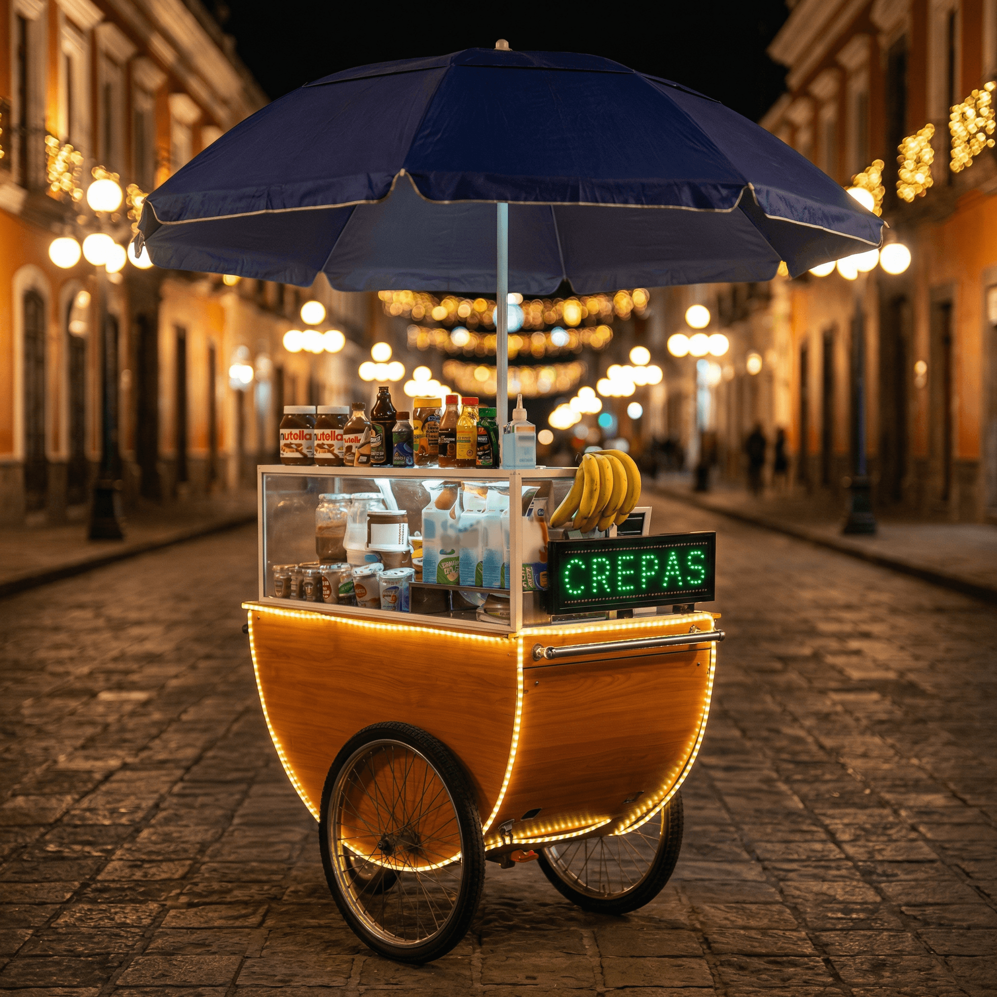 Carrito de crepas Mi Crepita Poblana